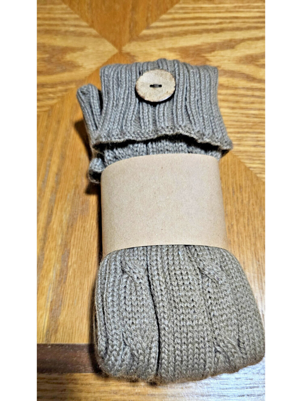New Beige ribbed sweater knit boot cuffs leg toppers welly warmers socks cuffed